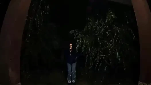 Rainy Night Downjacket Deepthroat Messy Blowjob Double Cum