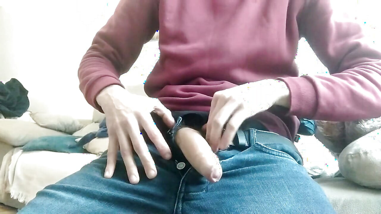 Handsome Latino Takes His Huge Cock Out of His Pants and Cums in Your Mouth