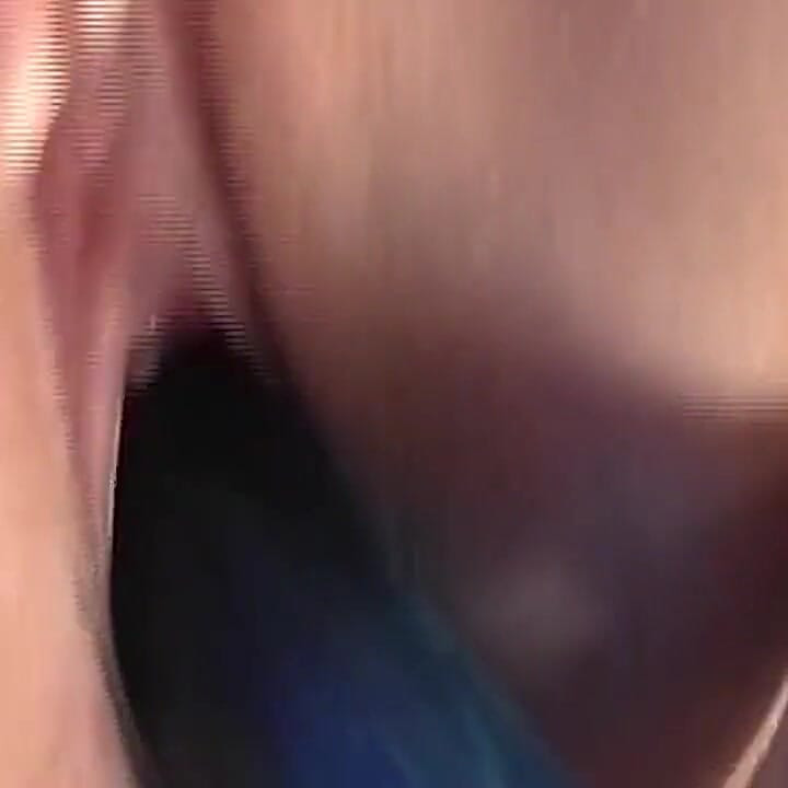 Blonde Amateur Deepthroats Blue Dildo Then Rides It