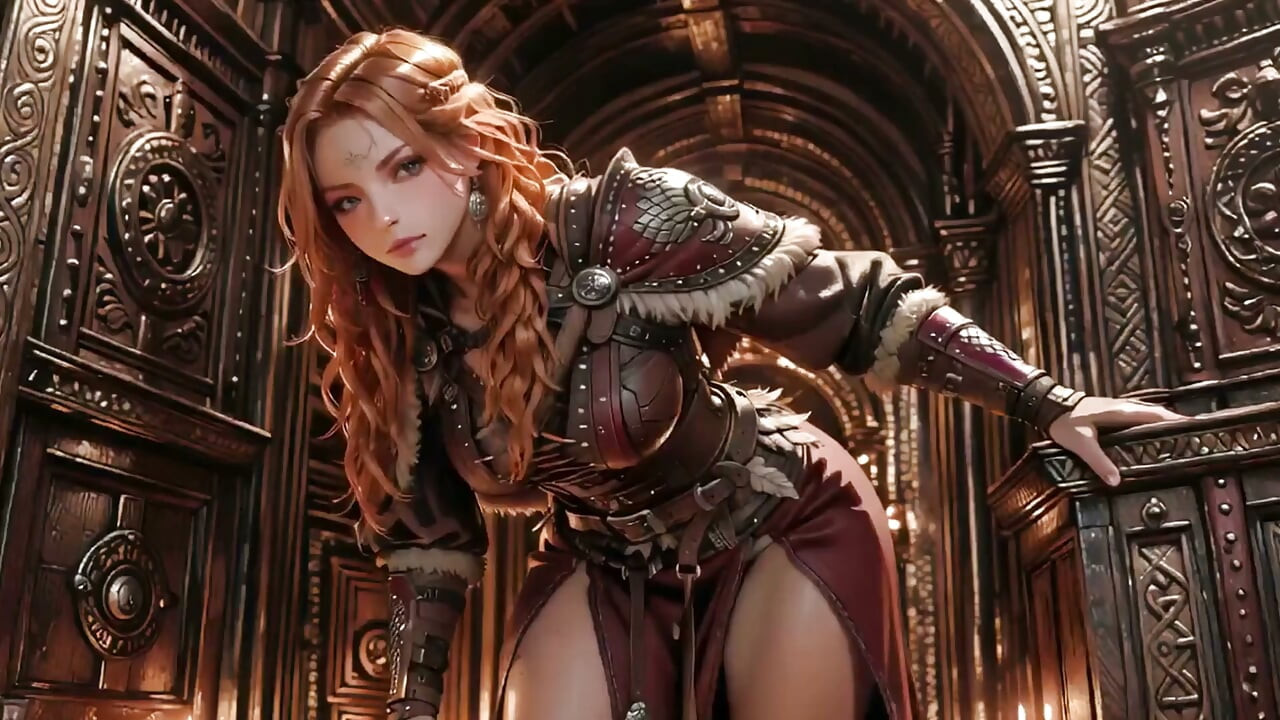 Red Queen's Epic Journey! Cold Beauty in the Gothic Hall, a Lazy Warrior Under Heavy Armor?