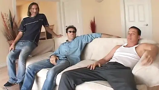 Sexy Kylie gets massive face cumshot after sucking hard cocks