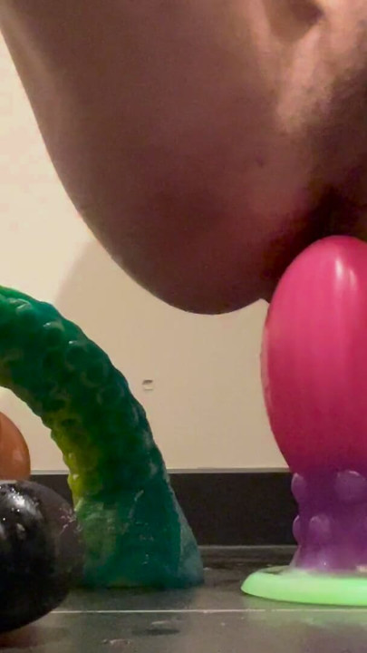 Sissy Slut Stuffs His Ass With Giant Squid Arm | Clip 2