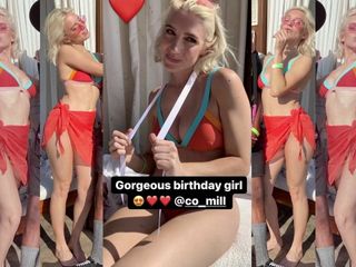 Courtney Miller на день рождения, порномузыкальное видео
