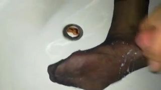 Cum on my Nylon foot