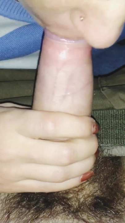 Bus driver fucked hairy pussy girl while nobody has been at the bus and gave her dick to suck