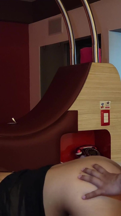 Captivating moment from "Big stepbrother finds me alone in the room and makes me his whore"