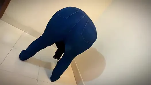 Turki Curvy Hot Muslim Stepmom Wearing Jeans Pant & Show Big Ass & Puffy Tits & Make Me Supper Horny