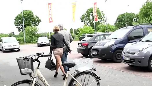 Old cock in pretty big boobs blonde