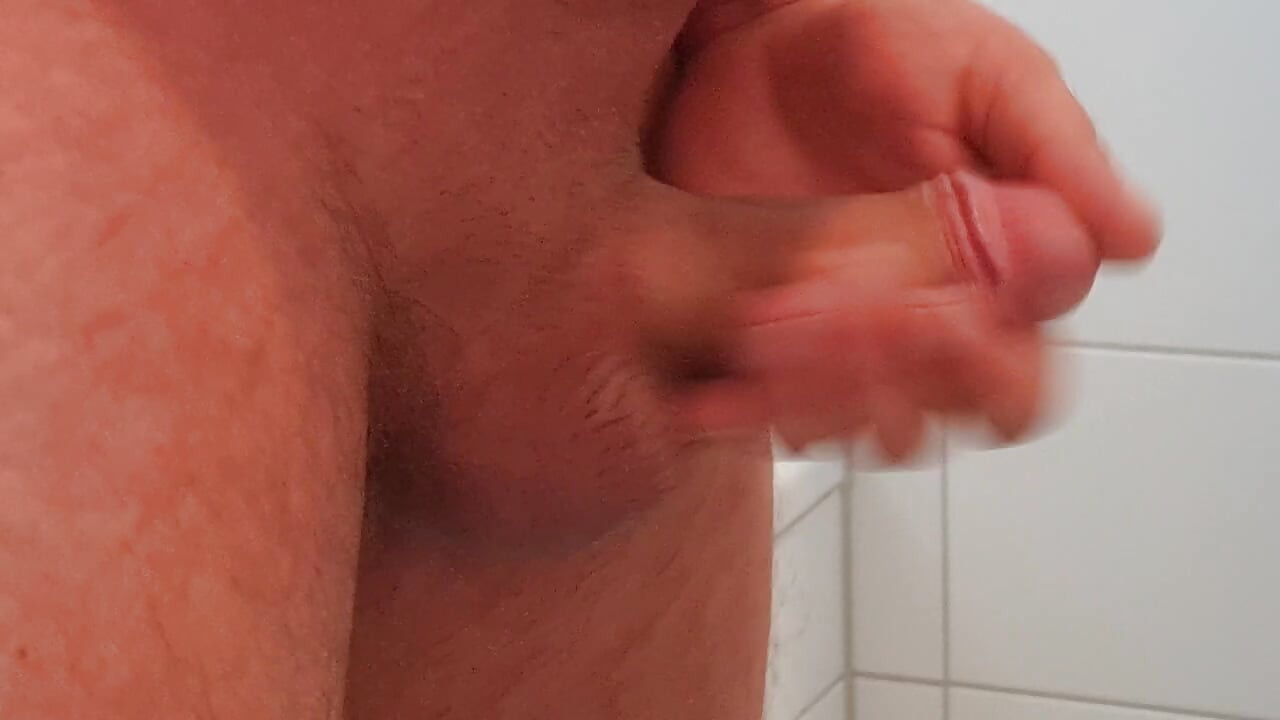Jerking off cock