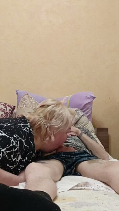 neighbor sucks every last drop of cum out of cock | Clip 1