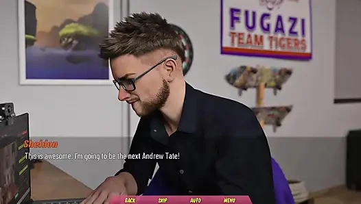 Mom's friend has no other , so she plays with black dildo