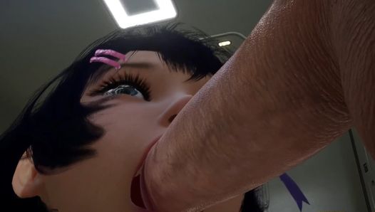 Close up blowjob : 3D Hentai Porn