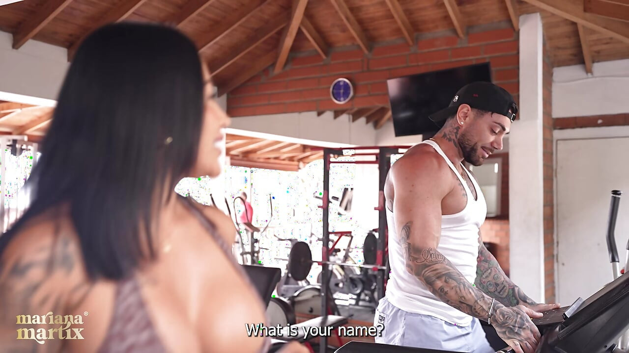 I saw him at the gym, he took me to his house for a massage and I ended up with his cock inside me - Mariana Martix & Dandy Love