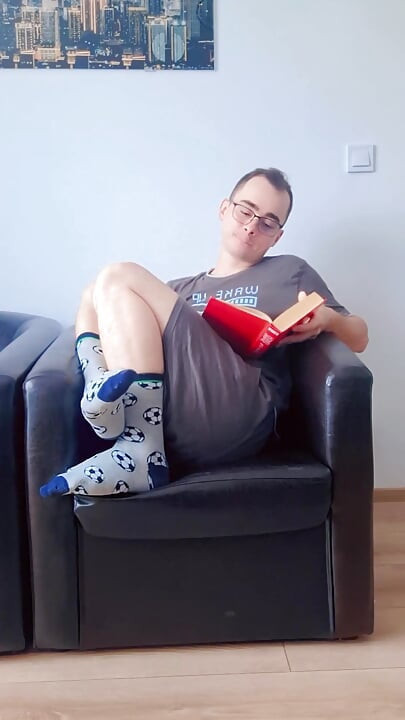 This Cute Boy Came From College and Jerks off Before Playing the Playstation