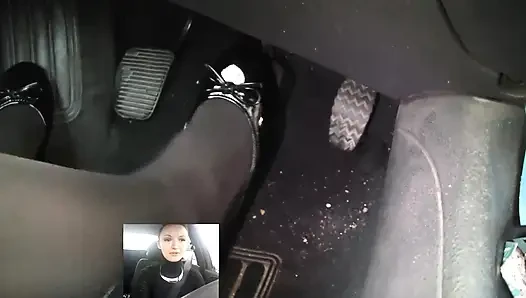 Screaming Brake Failure in Black Patent Flats