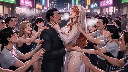 Busty Redhead Nun Public Humiliation – Train Bus Orgy Squirting Creampie