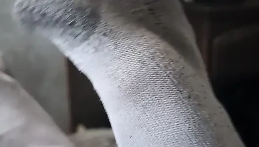 Feet in socks