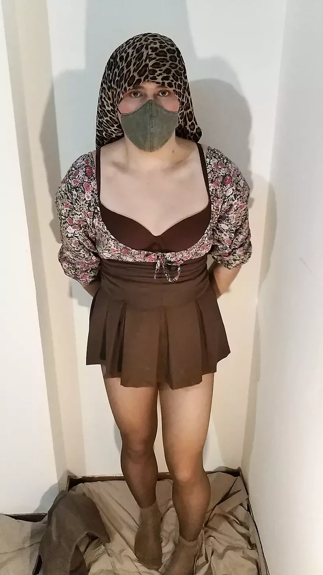 pantyhose skirt little presentation