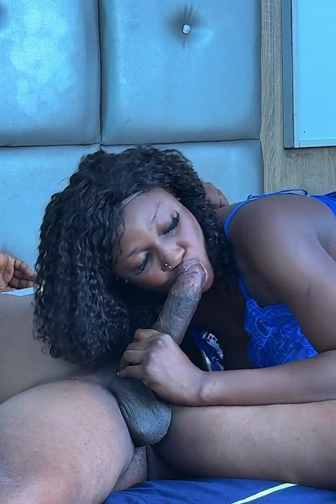 Ebony Black on a Hot Doggy Fucking