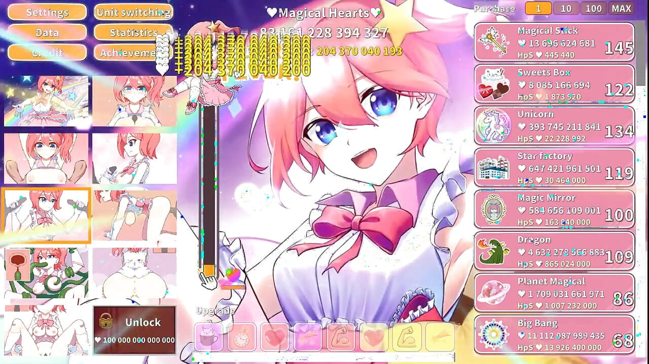 魔法少女クリッカー ハードコア変態ゲーム コスプレのポルノスターが乱交で犯される!
