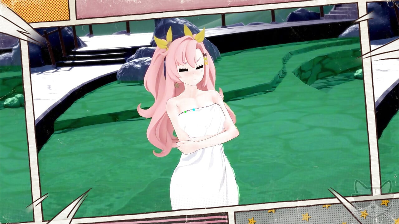 時間に迷った空1:イーシュアンとニコール(ゼンレスゾーンゼロ)が温泉で!