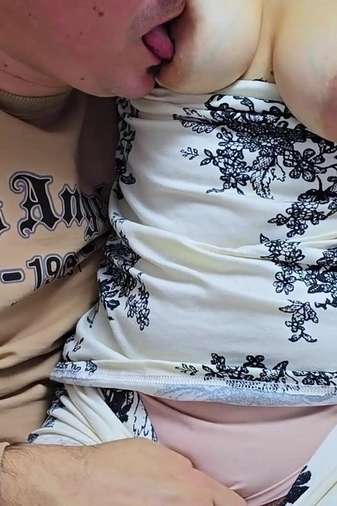 Intimate Play with Puffy Boobs and Nipple Sucking