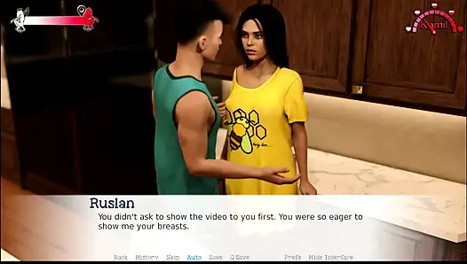 Life im Nahen osten # 8 - Banu träumte von 2 männern und sie spielte mit ihrer muschi, während sie an all die sex scens, die sie sah.