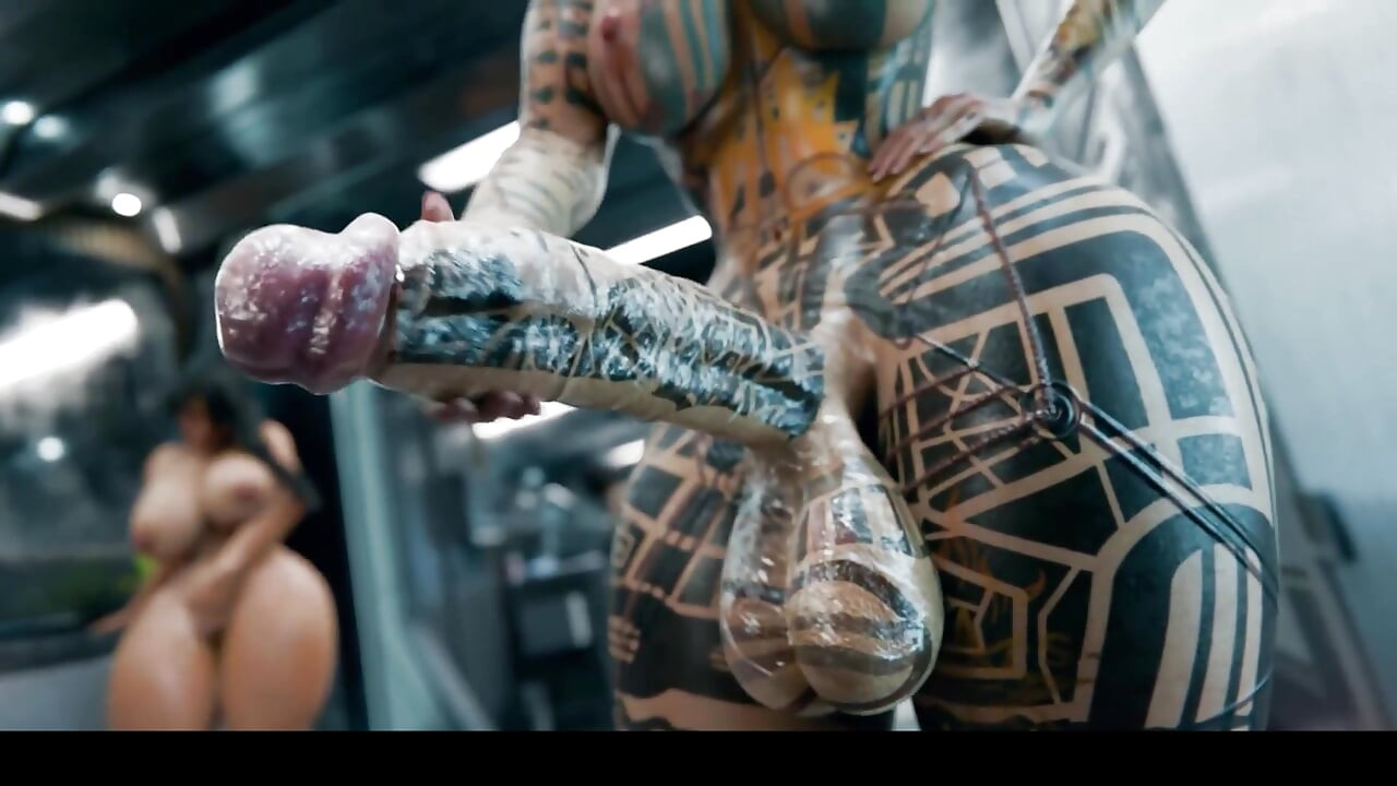 Liara T'Soni Hardcore Gangbang in Women's Bathroom