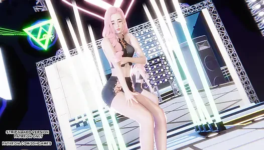 MMD TWICE - I CAN'T STOP ME Seraphine Kpop Dance League of Legends Hentai Uncensored 4K 60FPS