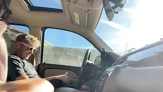 Hot Guy Caught Having Sex in the Driver's Seat