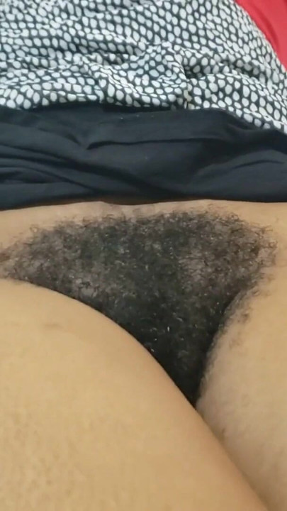Sexy MILF showing her Dark hairy pussy | Clip 1