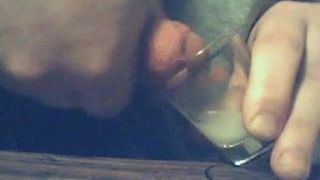 Me Cumming in shot glass