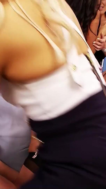 Memorable moment from "Old Young Lesbian Foursome Orgy Group Sex with MILFs and Teens at Store"