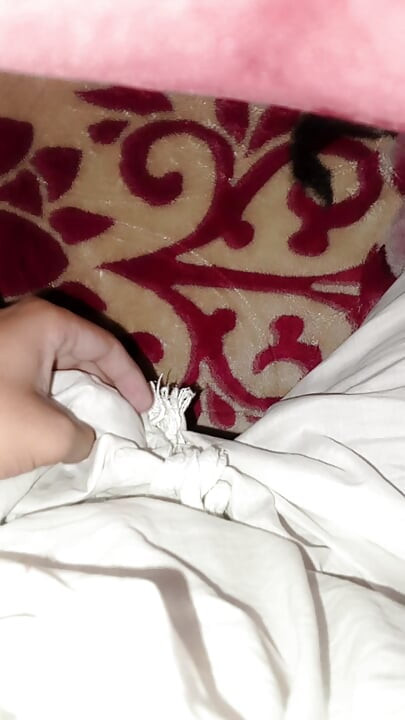 Little penis boy got horny in his blanket and masterbates