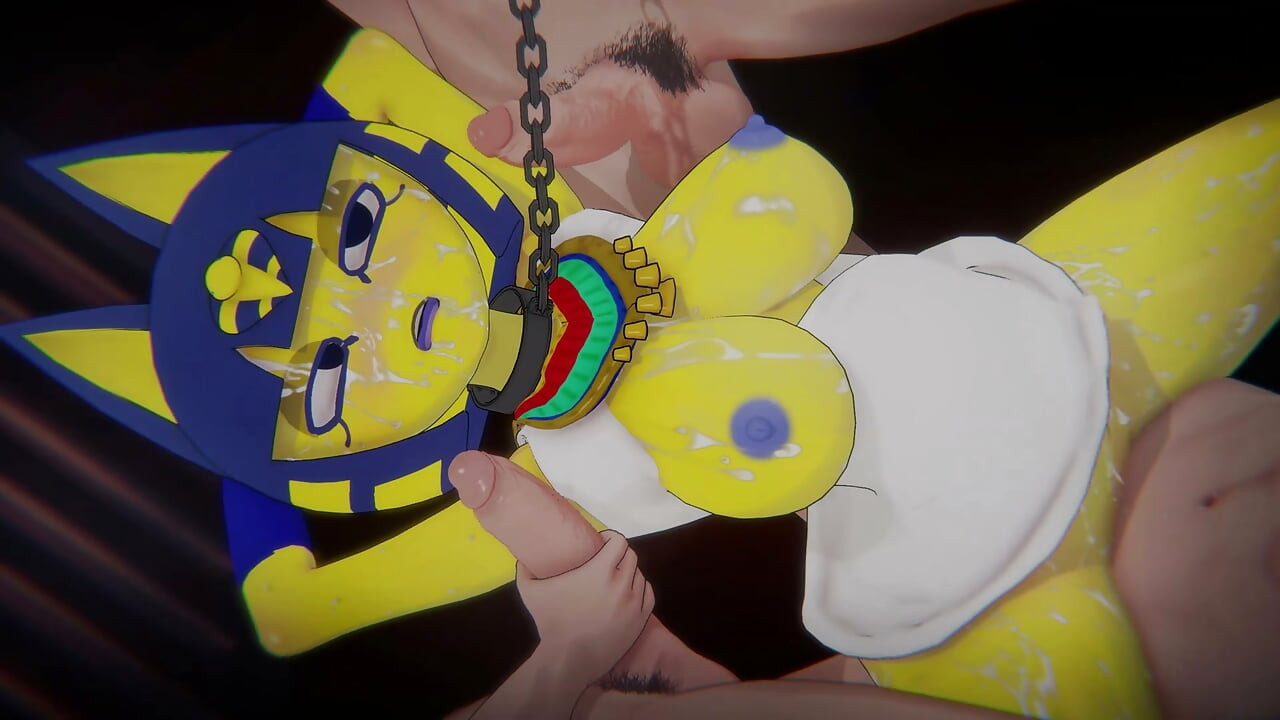 [Animal Crossing] - Ankha Kommer in i zonen (ridning på Villager & POV Zone Dance) (4k /60fps)