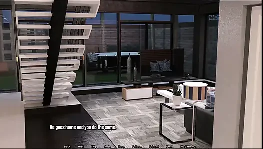 Rumah nenek, kami menonton film porno bersama-sama, dia benar-benar menyentuh kontolku