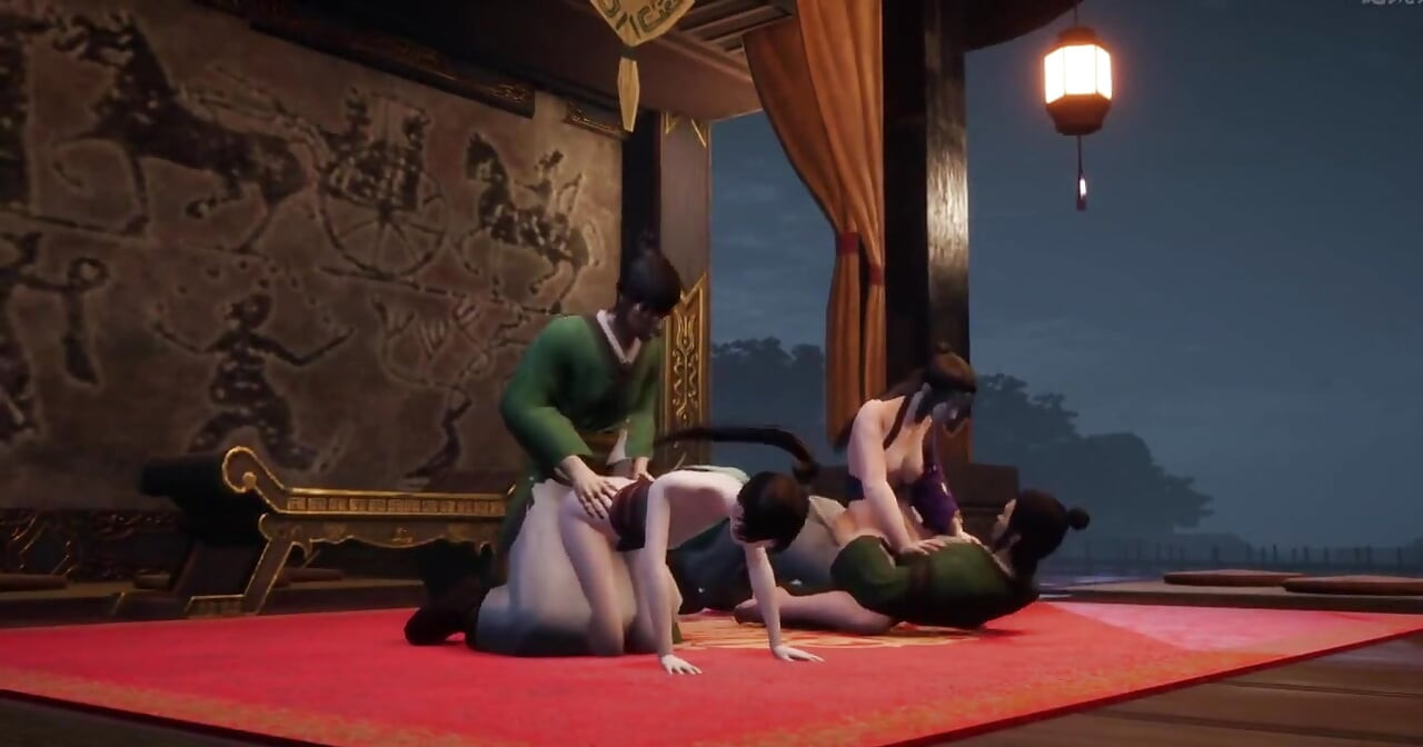 Przypominając czasy, kiedy miał romans z przyrodnią siostrą Tong za sceną (3d)