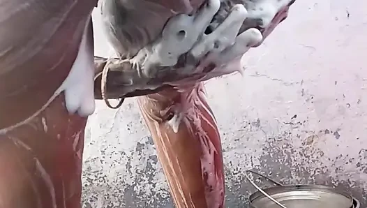 Çıplak banyo şovum