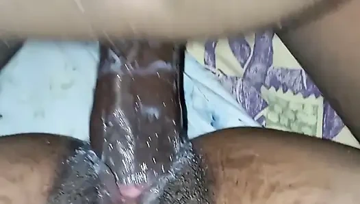 Creamy sex in rainy day,pussy sweet pass anything