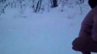Masturberen in de sneeuw