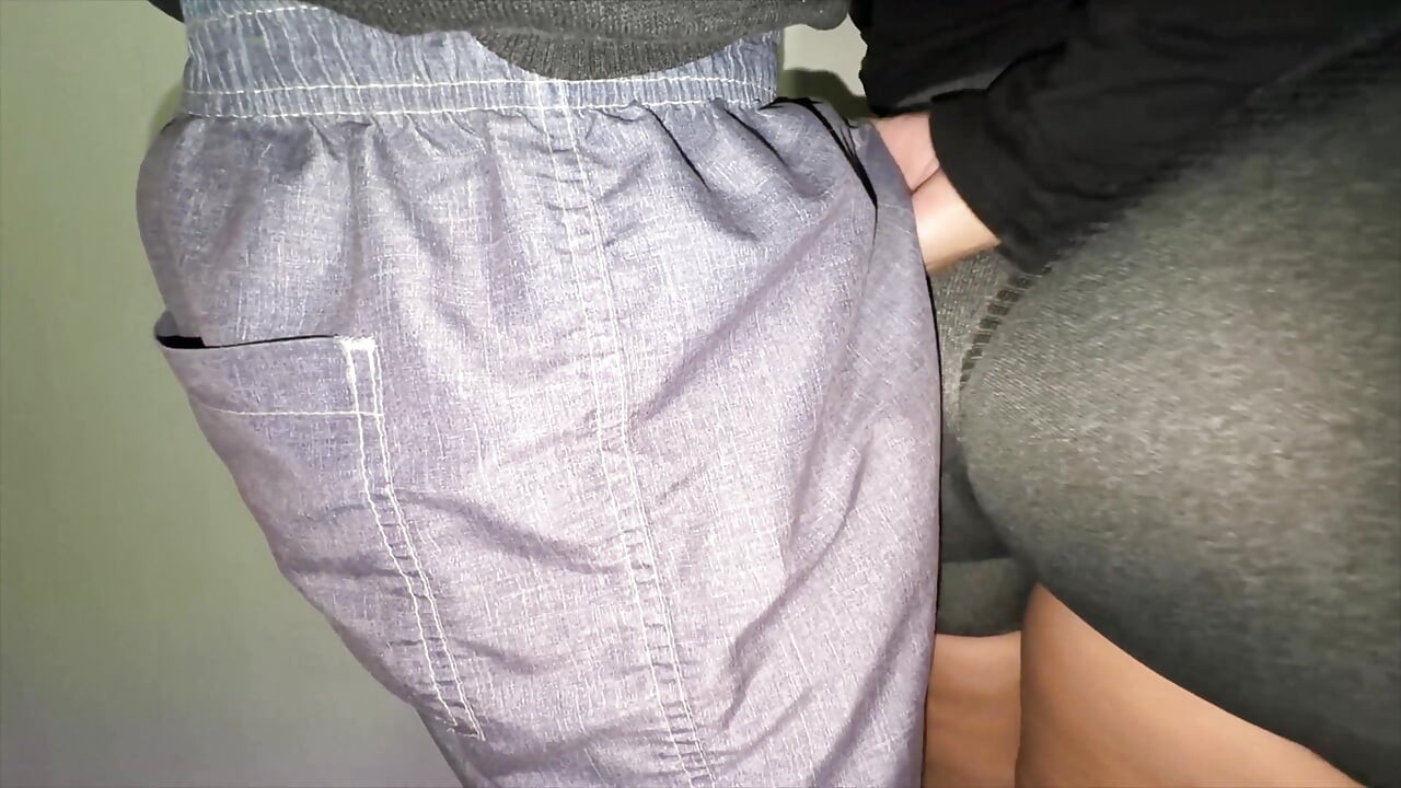 Big Ass Girl Grabs Stranger's Dick
