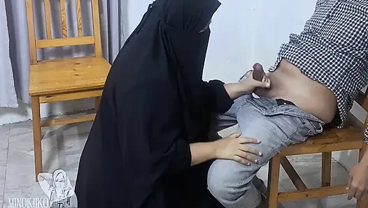 Никабская девушка в хиджабе так обожает хуй - подборка Minokiiko