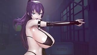 MMD R-18 Аниме-девушки, сексуальный танцующий клип 163