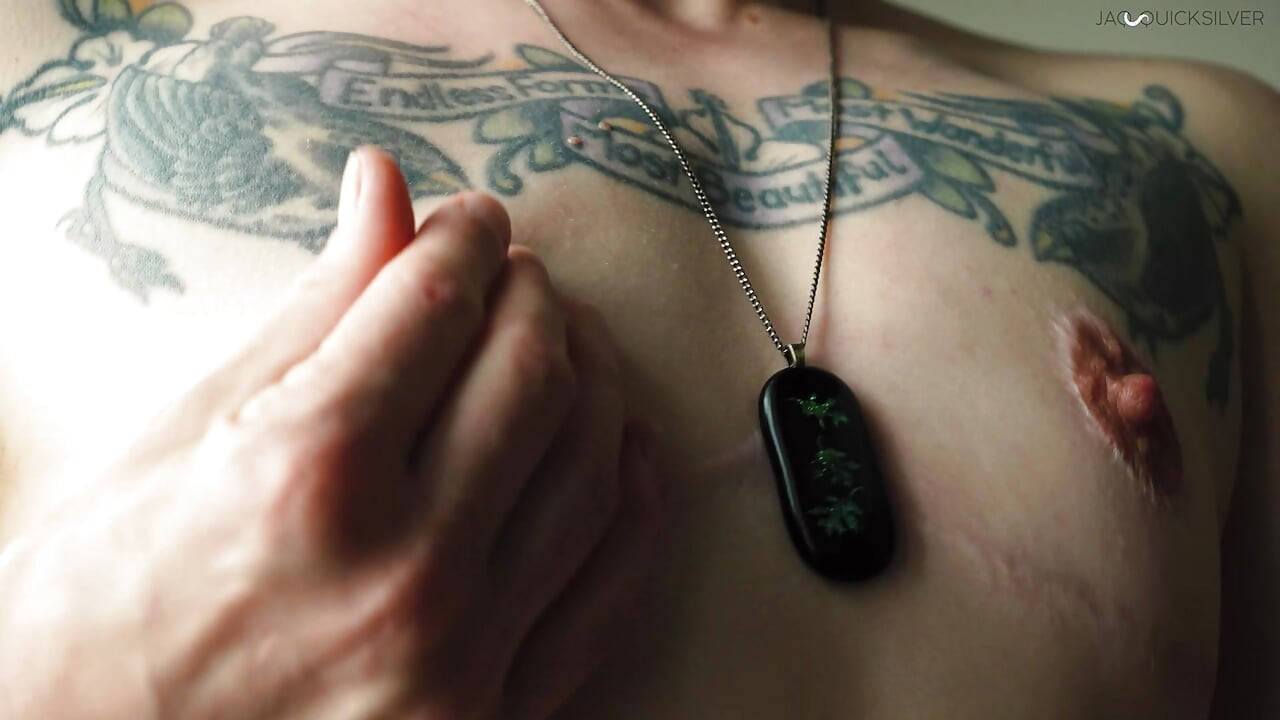 Nonbinary Babe Jaq Quicksilver Seduces You with Hard Wood Strapless Dildo - Queer Alt Strapon Immersive Roleplay