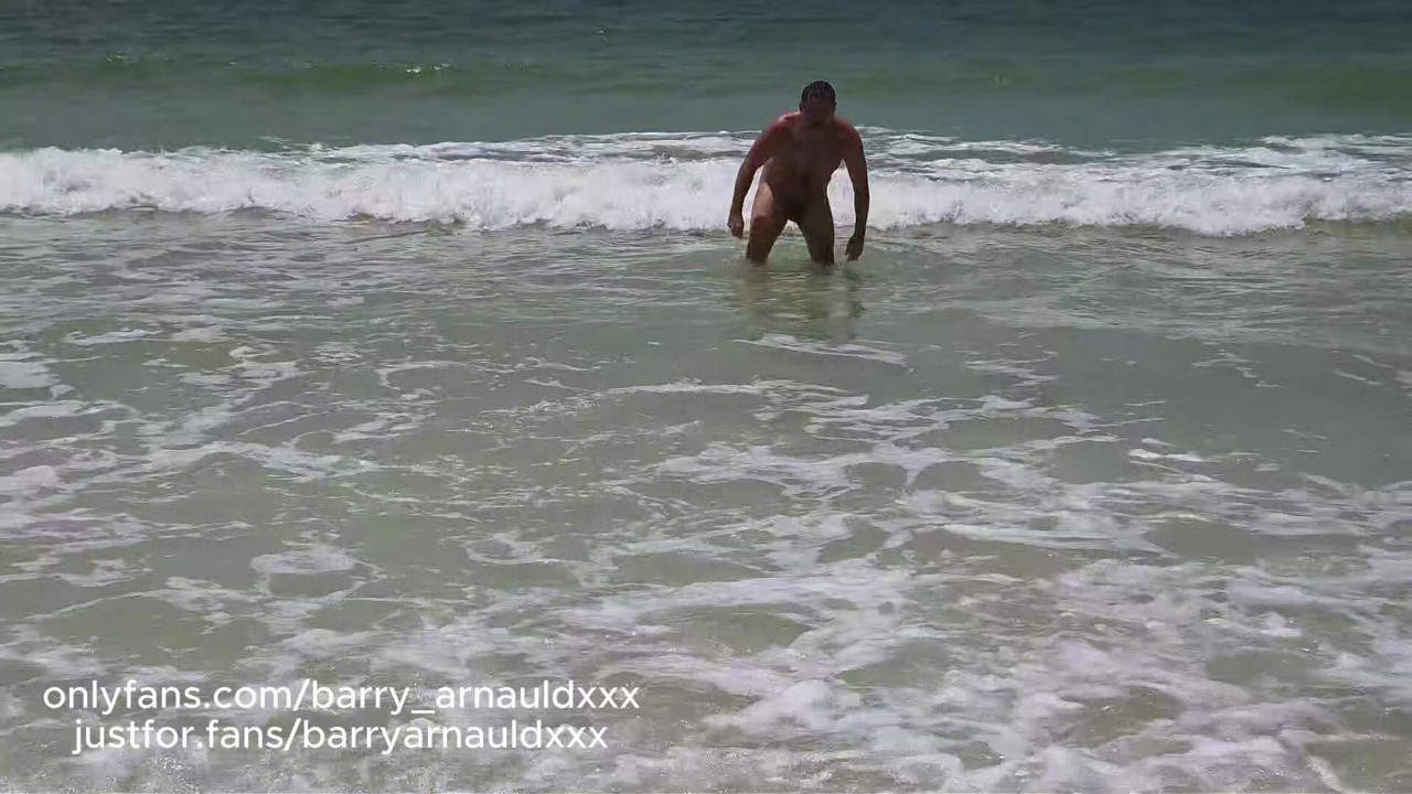 Naked on a public beach!