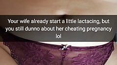 Your cheating wife gets pregnant and starts lactating, but not from you