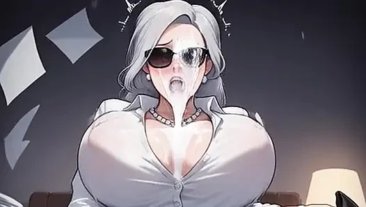 Waifu Immersive крупным планом в видео от первого лица - глубокая раком и огромная порция спермы повсюду на лицо (превью)