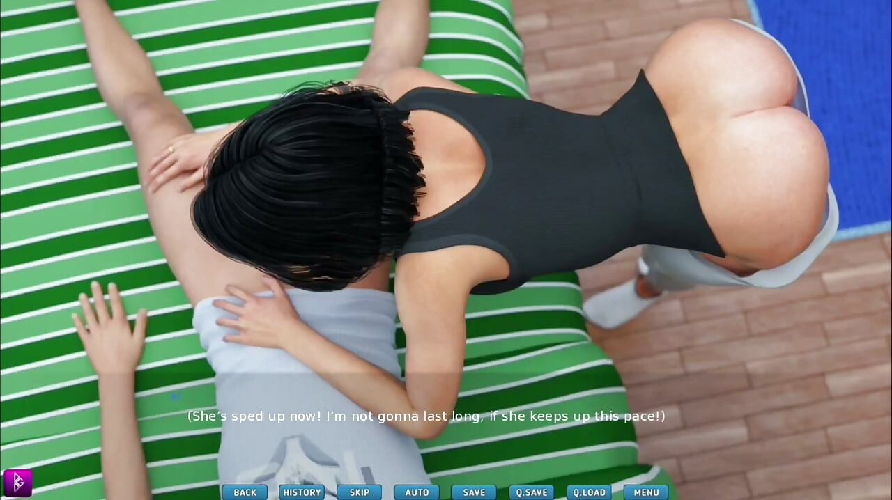 Lady deepthroats and sucks big white cock - gameplay  part 3