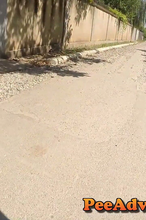 Pissing at somebody's door, then knocking and running
