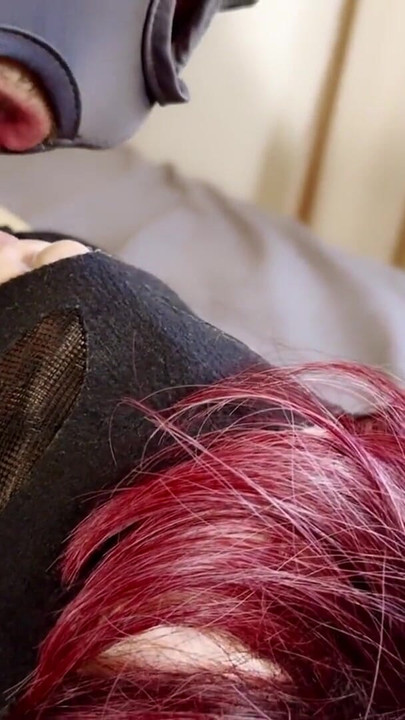 Iconic moment from "Cum Kissing My Cuckold Husband After Titjob and Cum In Mouth Blowjob"